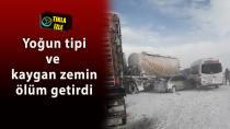 Erzurum - Tortum Yolu'nda zincirleme kaza; 1 ölü