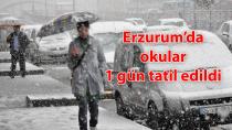 Erzurum Valiliği'den kar tatili haberi geldi