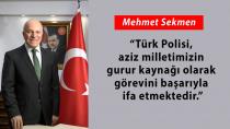Başkan Sekmen’den polis haftası mesajı