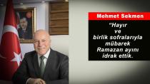 Başkan Sekmen’den Ramazan Bayramı Mesajı