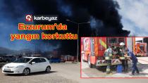 Erzurum sanayi sitelerinde yangın...