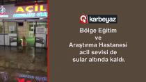 Erzurum'da Acil servisi su bastı